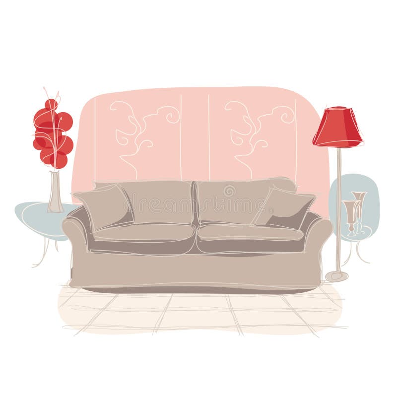 Interior royalty free illustration