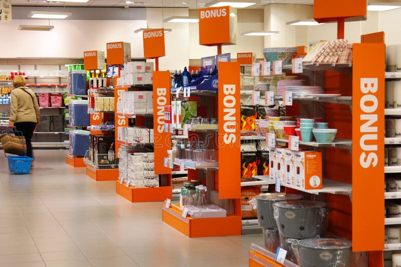 Interior of a AH supermarket