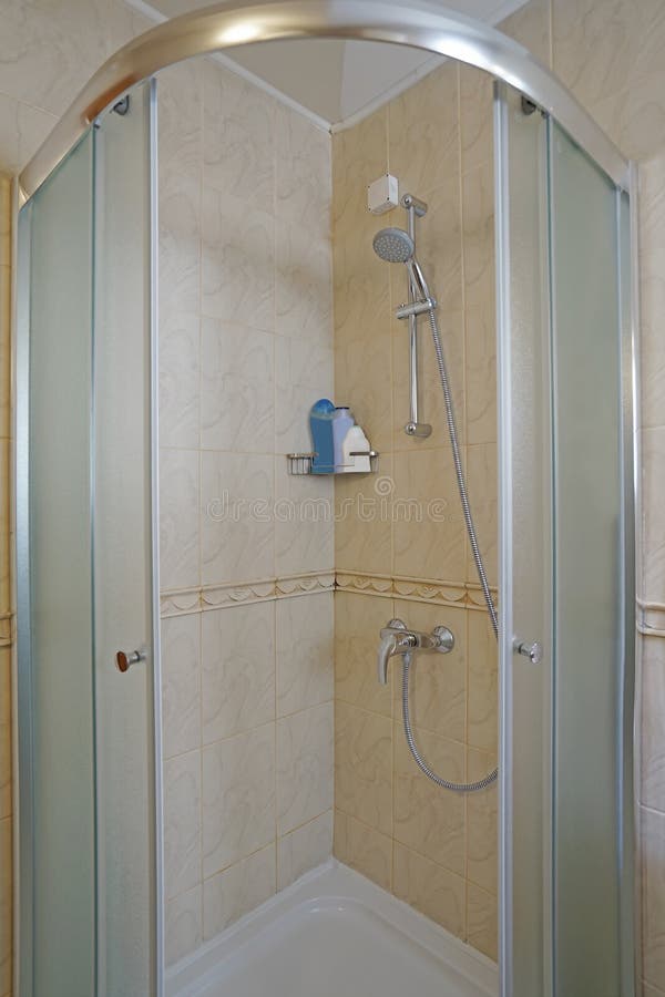 Interior of a bathroom in a guest house royalty free stock photo Interior of a bathroom in a guest house royalty free stock photo