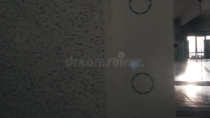 Interior of a boxing hall stock video