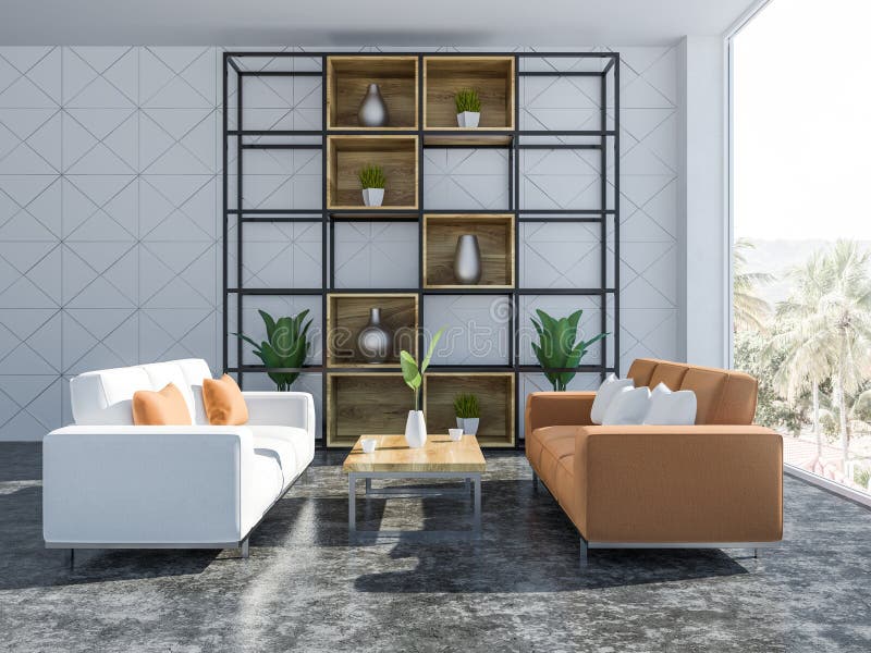 Plantas Na Bancada De Madeira No Interior Com Cortinas, Lam Da Cozinha