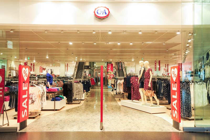 Interior of C&a Fashion Clothes Store Editorial Photography - Image of ...