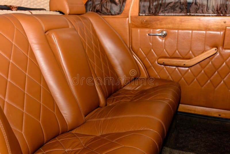 Interior of the Car is a Brown Color and Leather Stock Image Image of