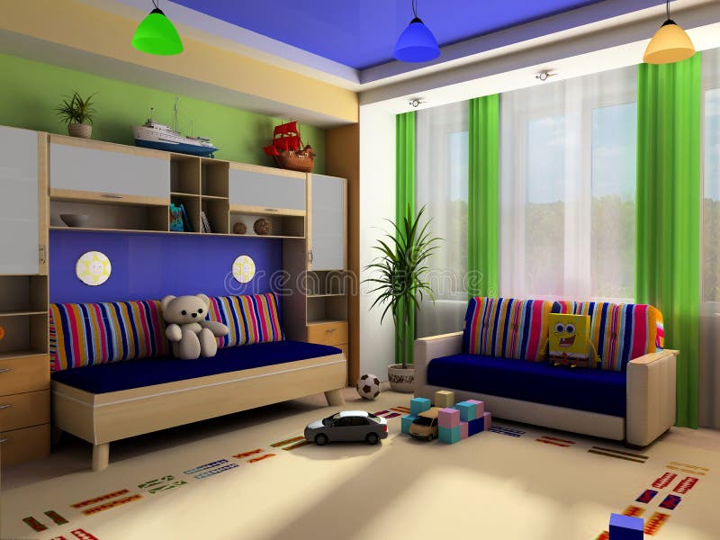 Interior of a children s room