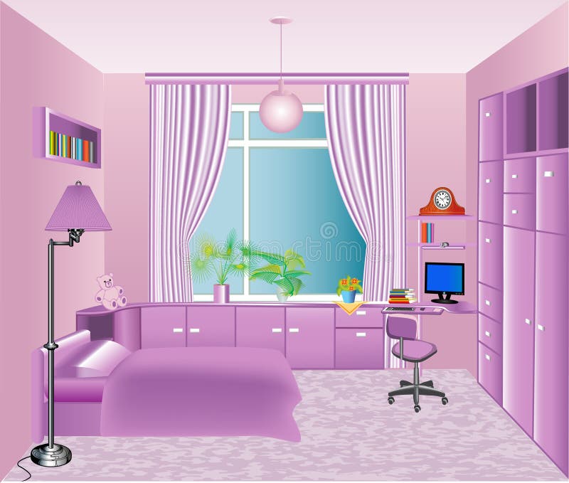 of the interior children's room royalty free illustration of the interior children's room royalty free illustration