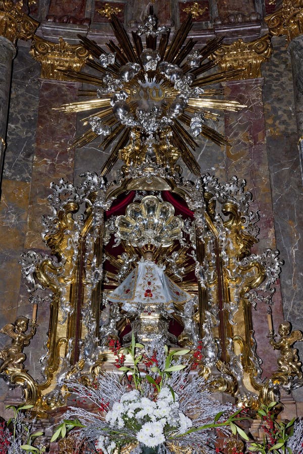 interior of church of Saint Mary with Infant Jesus Of Prague, Th