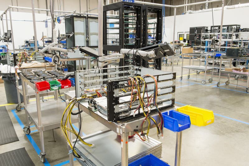 Desktop Computer in Manufacturing Stock Image Image of communications, plant 45824773