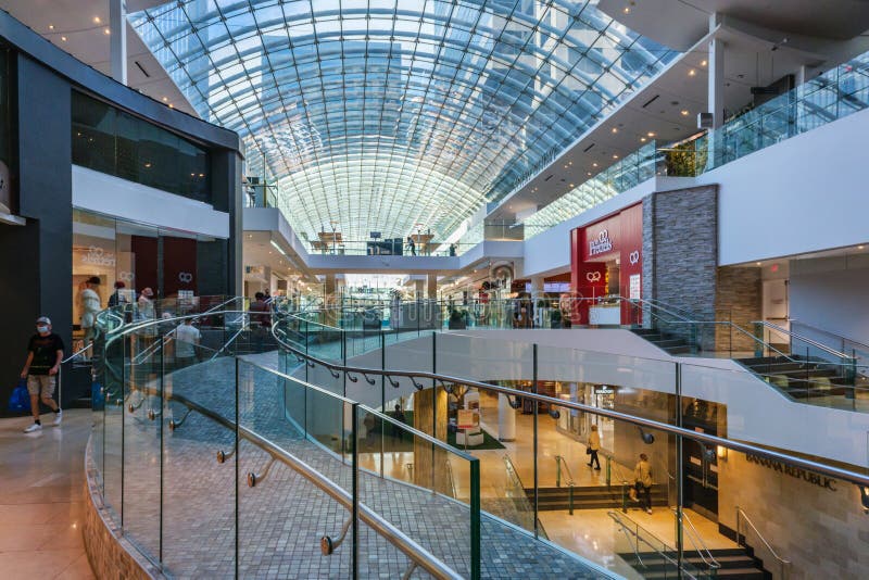 Interior of the Core Shopping Centre in Downtown Calgary Editorial
