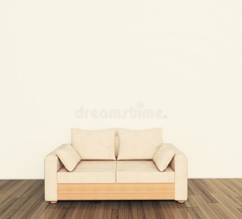 Interior couch stock photos