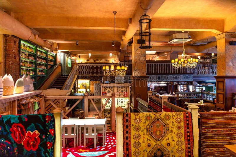 Interior of Cozy Restaurant Stock Image Image of fashion