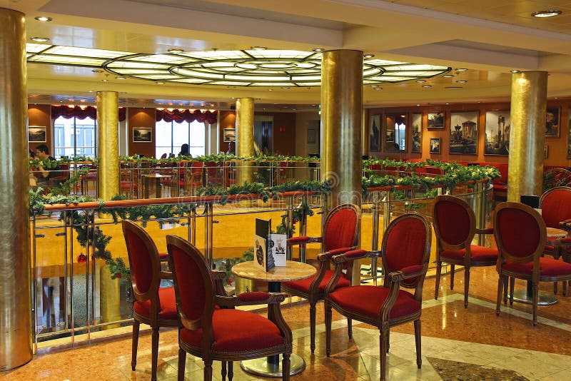 Cruise ship interior editorial stock photo. Image of holiday 68973148