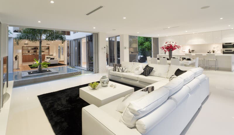 Superb modern luxurious house interior. Superb modern luxurious house interior