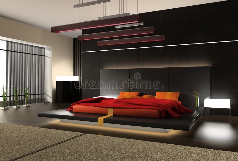 Interior de um quarto ilustração royalty free Interior de um quarto ilustração royalty free
