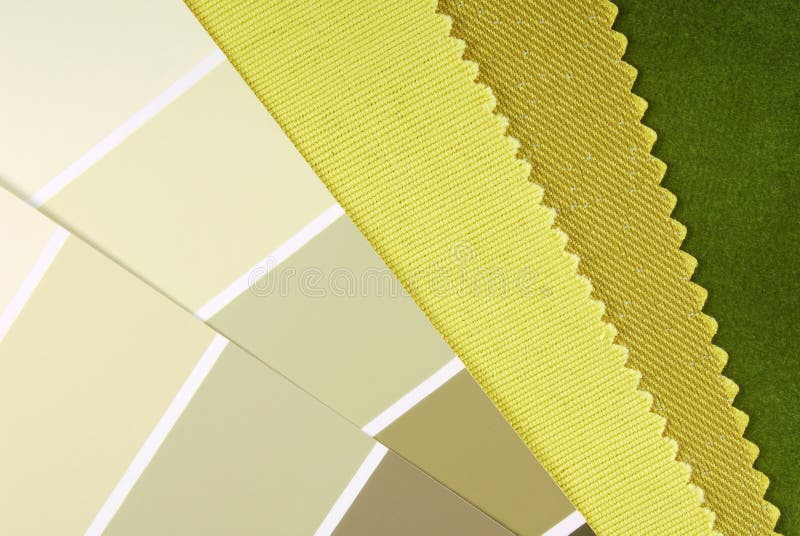 Closeup of the interior design color choice