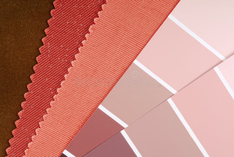 Closeup of the interior design color choice