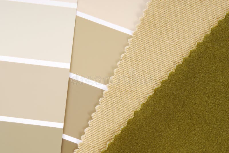 Closeup of the interior design color choice