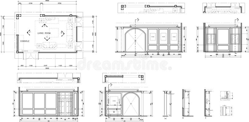 Interior design 2d living room area luxurious original vector vector illustration