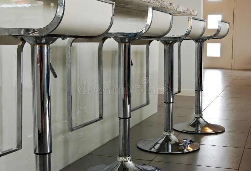 Interior Design Detail Bar Chairs Stock Image Image of chair