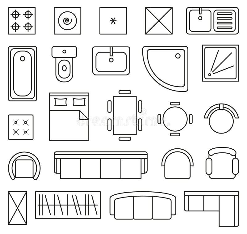 furniture vector plan