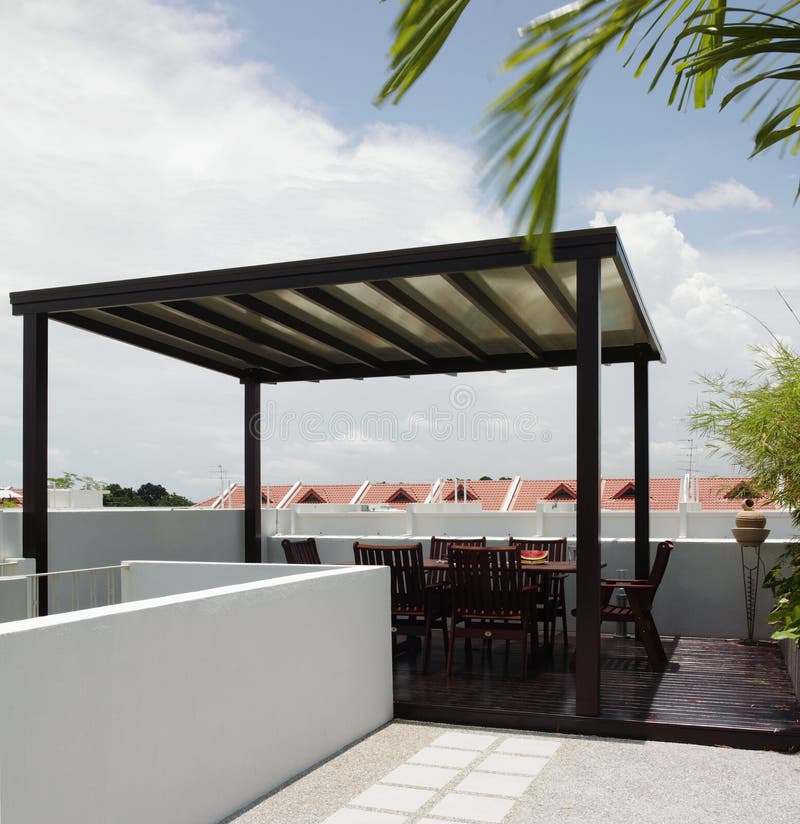 Interior design gazebo stock photo. Image of windows 2442234