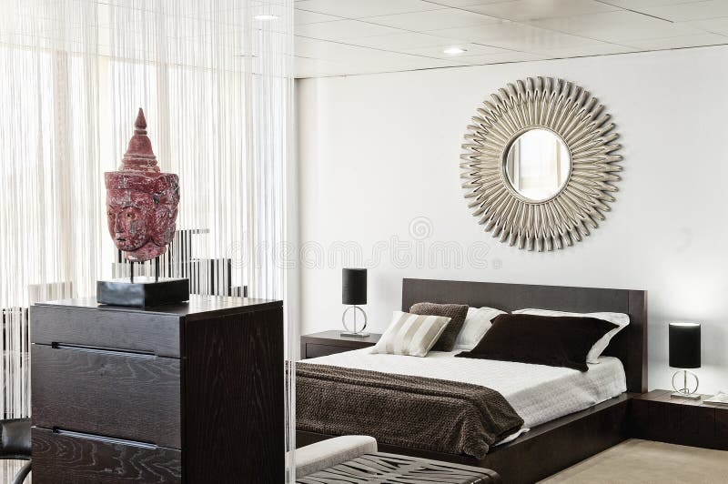 Interior design in modern home royalty free stock images