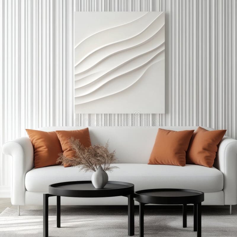 Illustration of Penthouse Apartment Design Scandinavian Style With Bohemian Twist