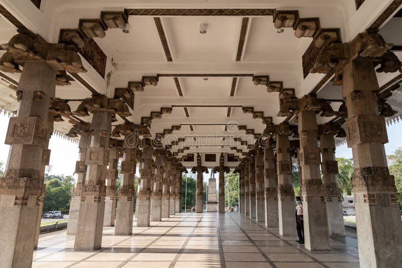 Interior do memorial da independência colombo imagem de stock