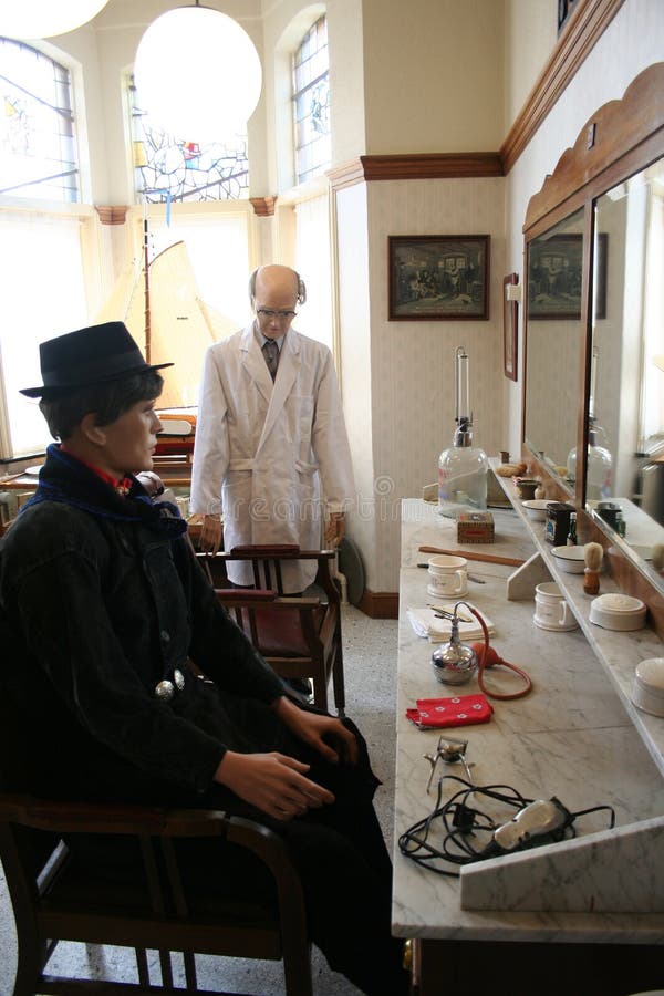 Interior do museu de Urk na antiga câmara municipal imagens de stock