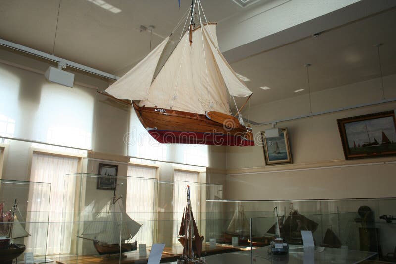 Interior do museu de Urk na antiga câmara municipal foto de stock royalty free