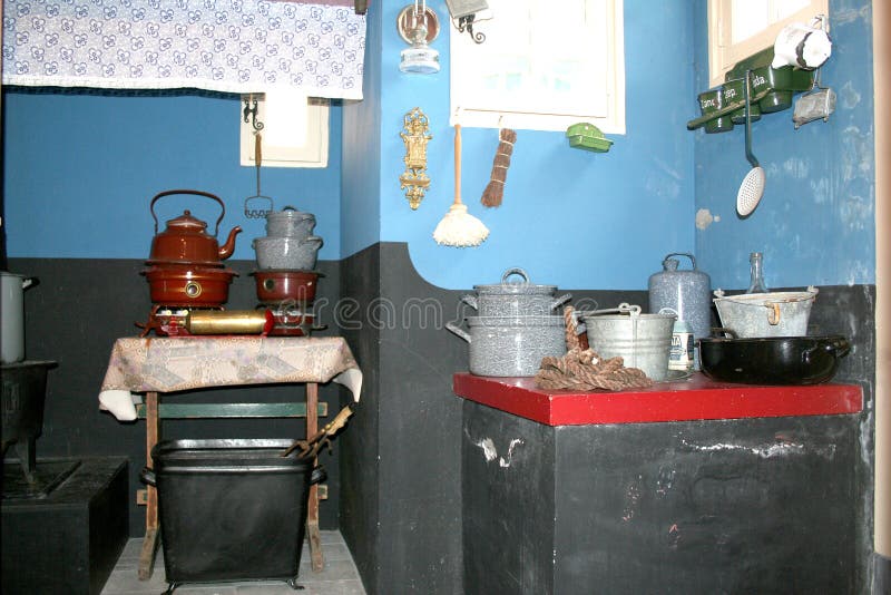 Interior do museu de Urk na antiga câmara municipal fotos de stock royalty free