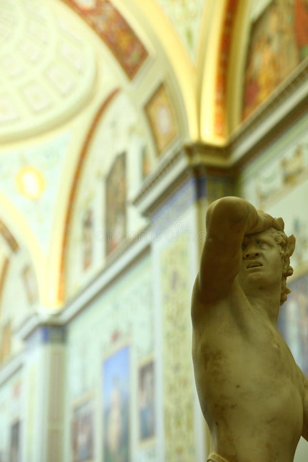 Interior do palácio do inverno do eremitério do estado imagem de stock