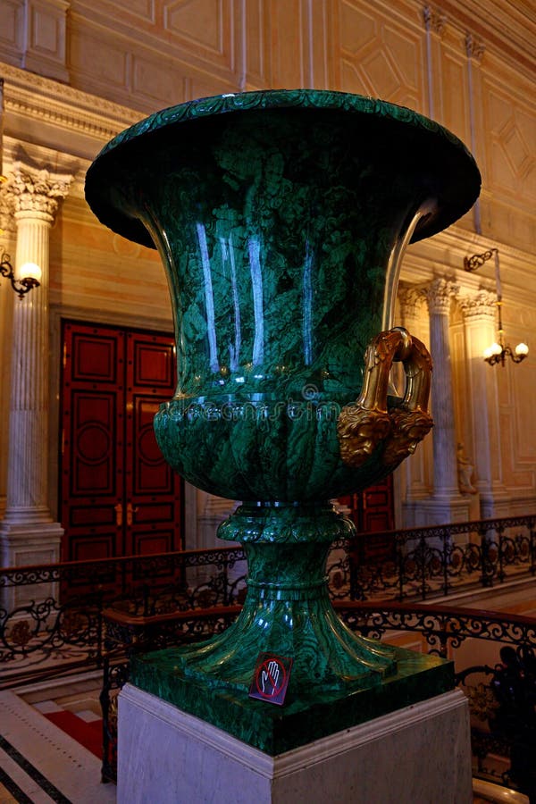 Interior do palácio do inverno do eremitério do estado imagens de stock