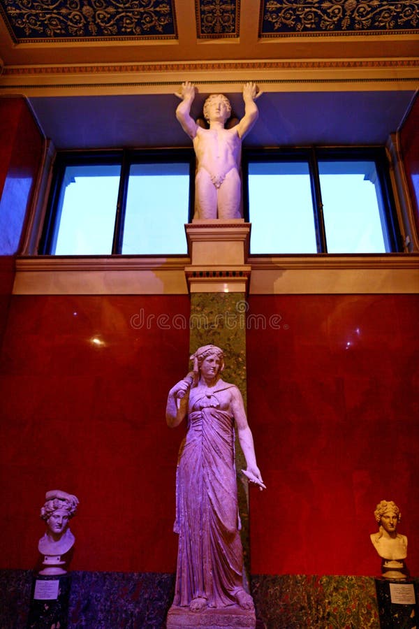 Interior do palácio do inverno do eremitério do estado foto de stock royalty free