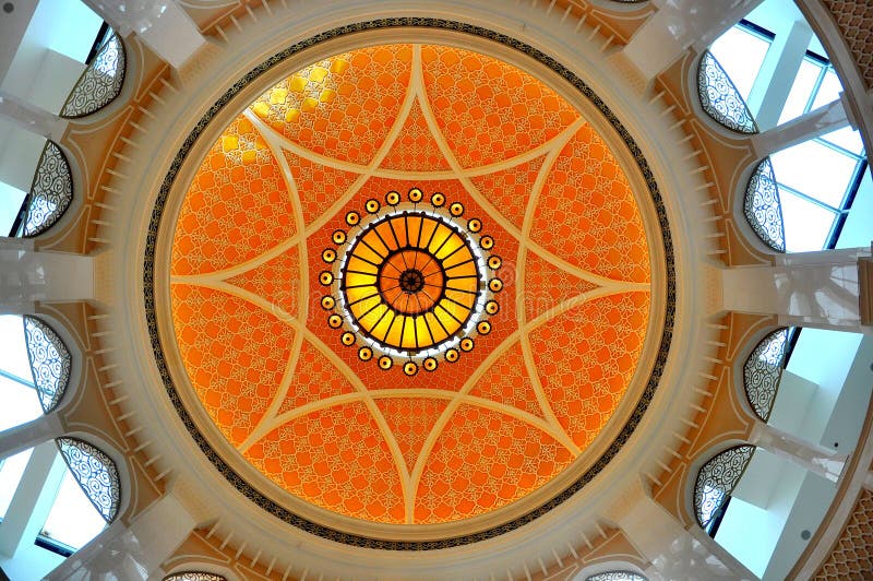 Interior dome design in Dubai Mall