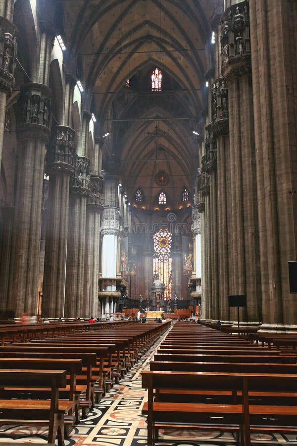 The interior of Duomo Milan