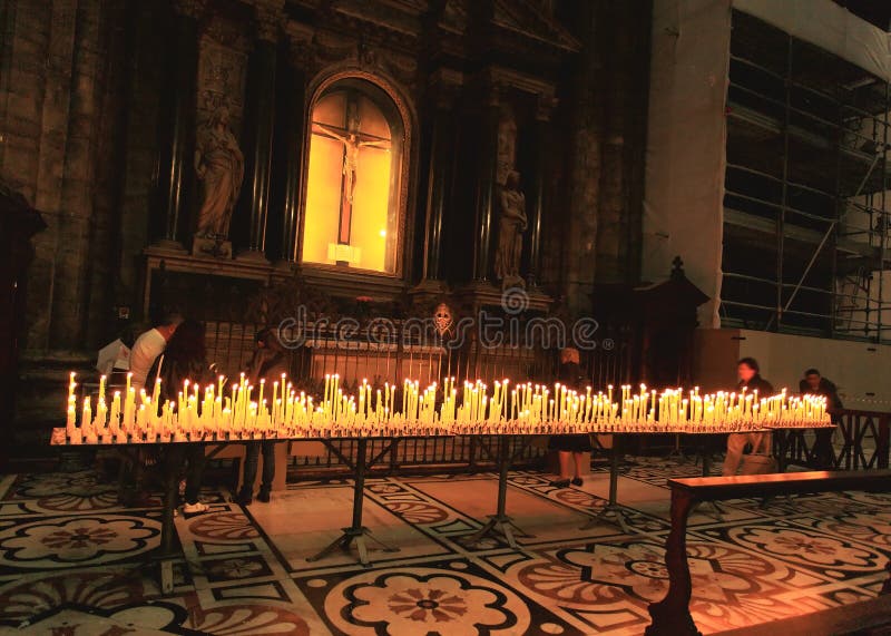 The interior of Duomo Milan