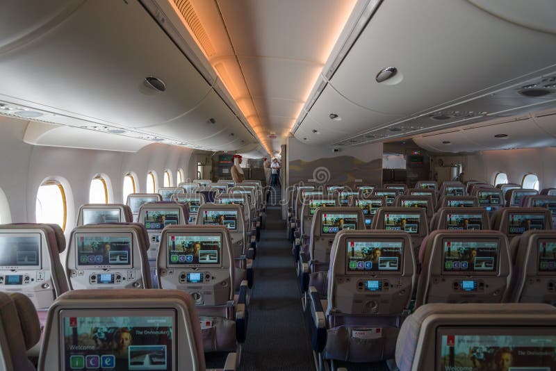 Interior Of An Economy Class Of The World S Largest Aircraft