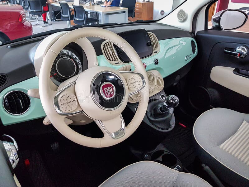 Interior Of Fiat 500 Abarth Editorial Image Image Of