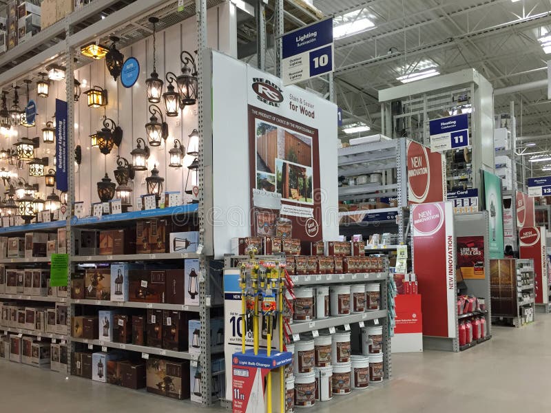 Interior Of Home Improvement Store Editorial Stock Image - Image: 69682199