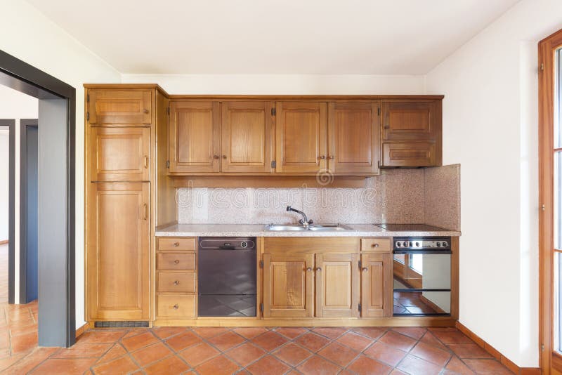 Interior house, kitchen royalty free stock photos