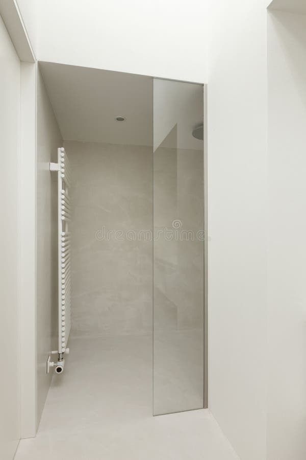 Interior house, modern bathroom stock photography