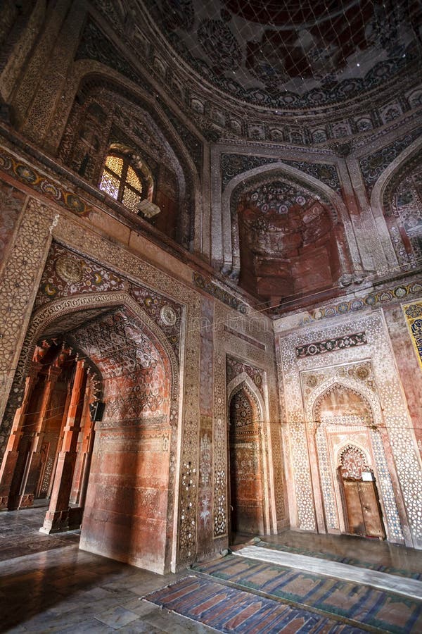 Interior of the Jama Masjid Mosque in Fatehpur Sikri, Agra, Uttar Pradesh, India, Asia