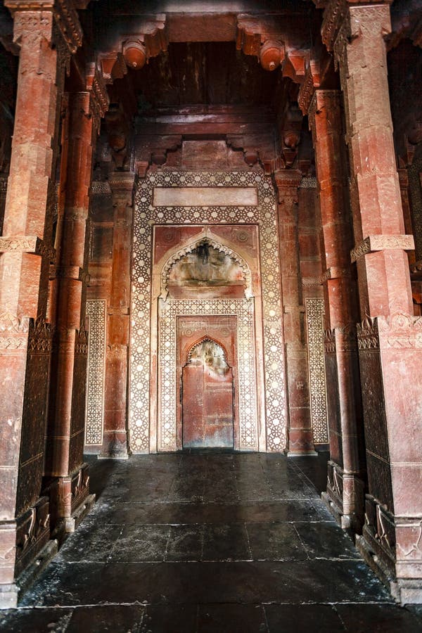 Interior of the Jama Masjid Mosque in Fatehpur Sikri, Agra, Uttar Pradesh, India, Asia