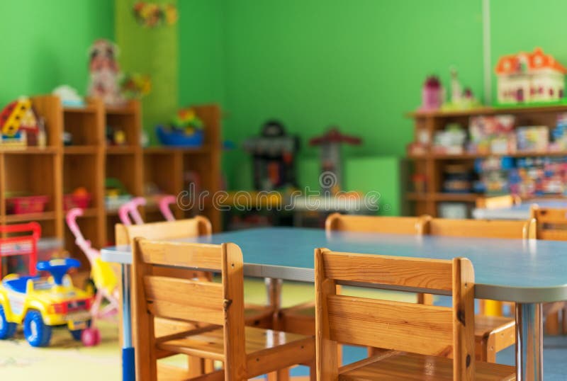 Interior of kindergarten.