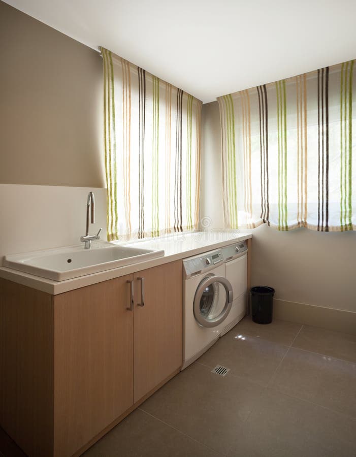 Interior, Laundry Room with Sink Stock Image Image of wall, apartment