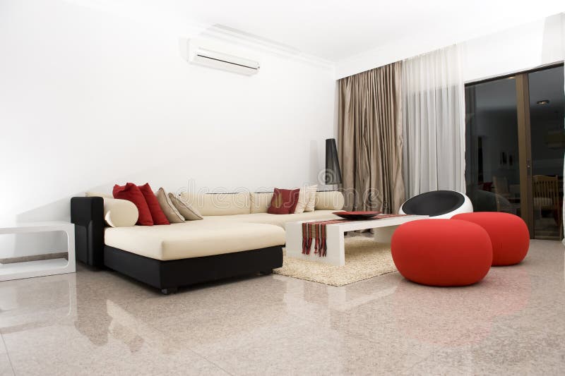 Interior of a living room royalty free stock image