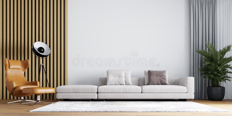 Interior Living Room Wall Mock Up Background Stock Image - Image of  wallpaper, design: 168482519