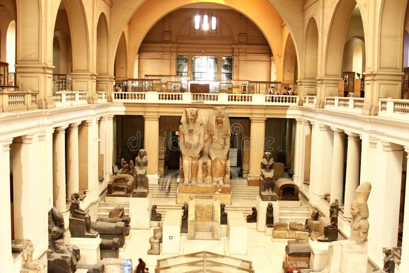 Interior of the Main Hall, The Museum of Egyptian Antiquities (Egyptian Museum), Cairo, Egypt, North Africa, Africa stock images Interior of the Main Hall, The Museum of Egyptian Antiquities (Egyptian Museum), Cairo, Egypt, North Africa, Africa stock images