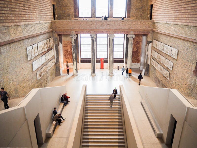 Interior of Main Hall in Neues Museum in Berlin. Editorial Photo