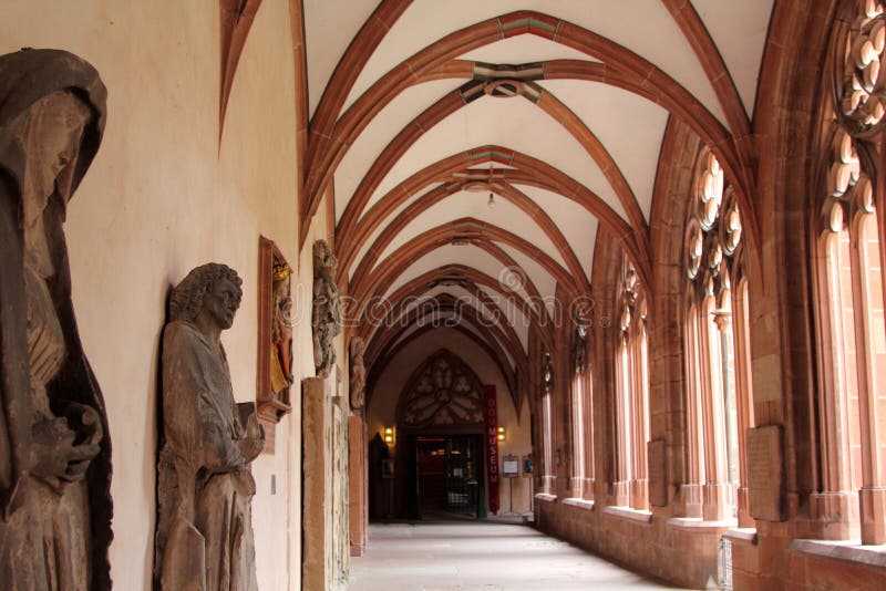 Interior of Mainz Cathedral Stock Image - Image of pfalz, medieval